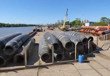 Todo listo en el puerto para equipar la draga belga que llegará en las próximos días