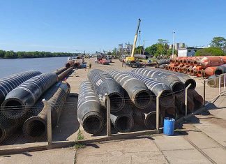 Todo listo en el puerto para equipar la draga belga que llegará en las próximos días