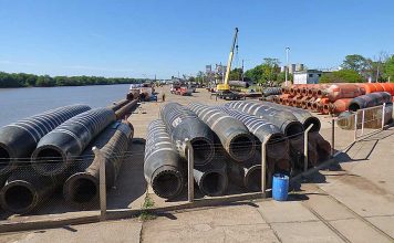 Todo listo en el puerto para equipar la draga belga que llegará en las próximos días