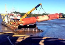 Comenzaron las tareas previas para el dragado de los Pasos Montaña y Casablanca