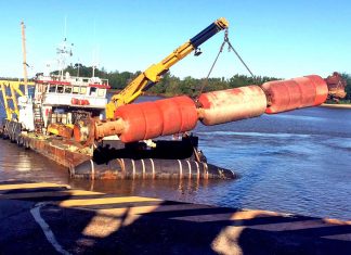 Comenzaron las tareas previas para el dragado de los Pasos Montaña y Casablanca