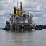 Final de dragado en Paso Montaña y comienzo de Canal Casa Blanca