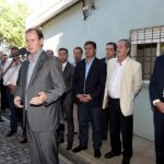 Bordet firmó el convenio para el dragado del puerto de Diamante que lo convertirá en estación de ultramar