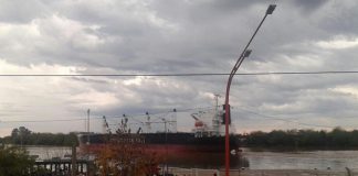 Zarpó el Diana Bolten con más de 14 mil toneladas de arroz