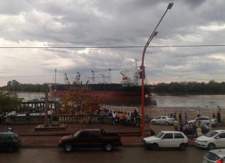 Zarpó el Diana Bolten con más de 14 mil toneladas de arroz