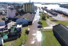 Por la crecida, no opera el Puerto de Concepción del Uruguay