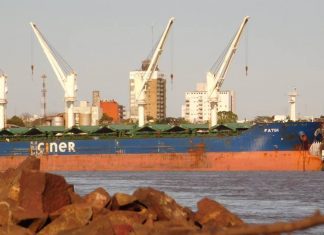 El buque «Fatih» partió de Concepción del Uruguay con 12.000 toneladas de arroz