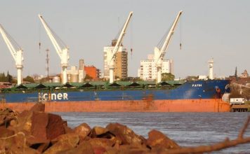 El buque «Fatih» partió de Concepción del Uruguay con 12.000 toneladas de arroz