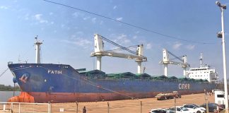 El ultramarino “Fatih” está en el puerto de Concepción del Uruguay para cargar arroz