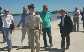 Verifican las obras del puerto Ibicuy para habilitarlo