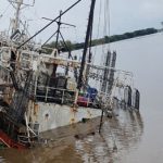 En 2017 el Puerto había ordenado retirar 38 toneladas de contaminantes del buque hundido