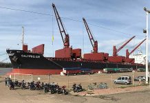 Mientras carga el Calypso se espera la llegada de otro buque para la semana que viene