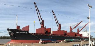 Mientras carga el Calypso se espera la llegada de otro buque para la semana que viene