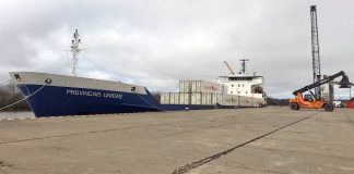Se exportó madera a China desde el puerto de Concepción del Uruguay