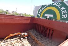 El “American Bulker” terminó su carga en Concepción del Uruguay