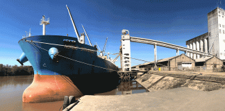 Histórico embarque de 24 mil toneladas de arroz a granel desde Concepción del Uruguay