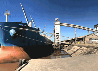 Histórico embarque de 24 mil toneladas de arroz a granel desde Concepción del Uruguay