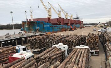 Se realiza una nueva exportación de madera desde el puerto de Concepción del Uruguay