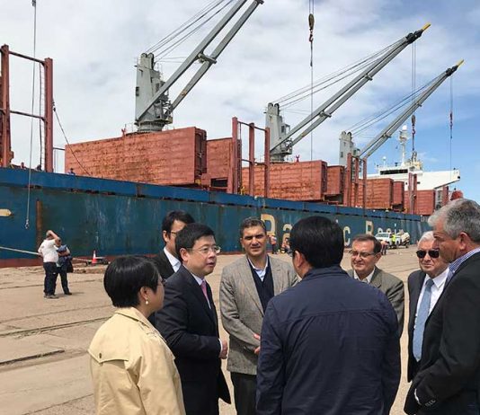 El embajador de China se mostró interesado en el Puerto de Concepción del Uruguay