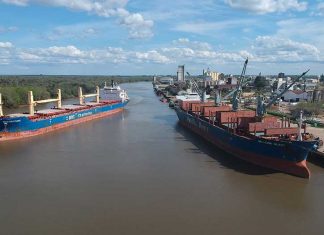 Zarpó el Hedvig Bulker y se completaron tres embarques en una semana