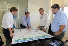 Trabajan en el desarrollo del ferrocarril de la Mesopotamia