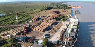 Se completa la carga del Rose Harmony en el puerto de Ibicuy