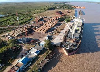 Se completa la carga del Rose Harmony en el puerto de Ibicuy