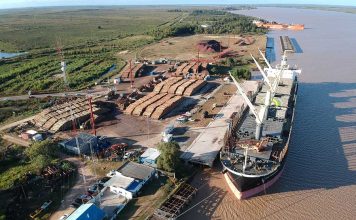 Se completa la carga del Rose Harmony en el puerto de Ibicuy