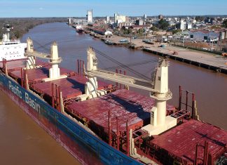 En 18 meses los puertos entrerrianos suman 29 buques con exportaciones al mundo