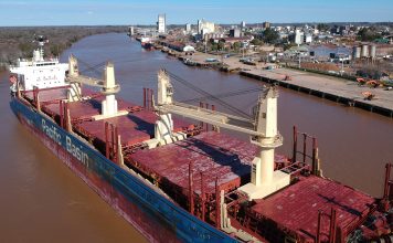 En 18 meses los puertos entrerrianos suman 29 buques con exportaciones al mundo