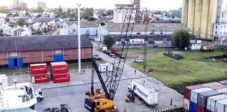 El puerto de Concepción del Uruguay trabaja en la recuperación del transporte de contenedores