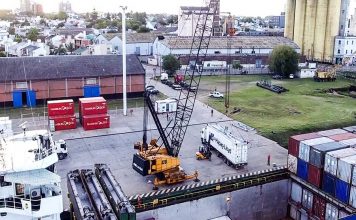 El puerto de Concepción del Uruguay trabaja en la recuperación del transporte de contenedores