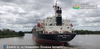 Zarpó el Daiwan Infinity e ingresó el Lintan