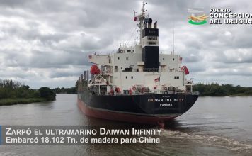 Zarpó el Daiwan Infinity e ingresó el Lintan