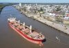 Tres buques con operaciones en el puerto de Concepción del Uruguay