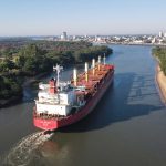 Llegó el segundo buque del año al puerto de Concepción del Uruguay