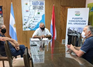 Los puertos de Concepción del Uruguay y de La Plata gestionan exportar contenedores en conjunto