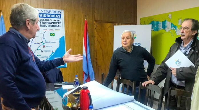 Autoridades portuarias provinciales y de CARU se reunieron en el puerto de Concepción del Uruguay