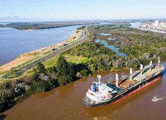 Zarpó un buque e ingresó otro al puerto de Concepción del Uruguay