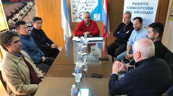 Empresa china interesada en exportar desde el Puerto de Concepción del Uruguay
