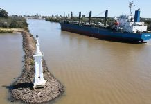 Un nuevo buque comenzó a cargar en Concepción del Uruguay