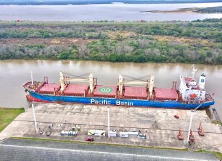 Comenzó otra exportación desde el puerto de Concepción del Uruguay