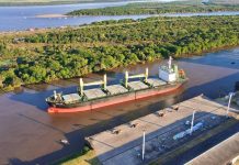 Arribó el primer buque del año 2024 al puerto de Concepción del Uruguay