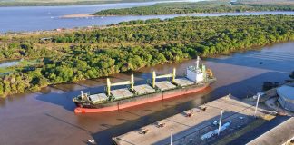 Arribó el primer buque del año 2024 al puerto de Concepción del Uruguay