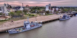 Un segundo buque de la Armada Argentina continuará con el balizamiento del río Uruguay