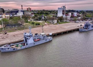 Un segundo buque de la Armada Argentina continuará con el balizamiento del río Uruguay