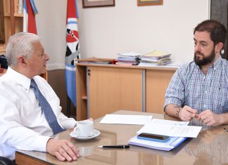 El desarrollo portuario y el dragado en la agenda del Presidente del Ente Portuario y el Intendente de Concepción del Uruguay