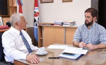 El desarrollo portuario y el dragado en la agenda del Presidente del Ente Portuario y el Intendente de Concepción del Uruguay