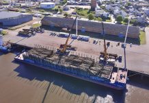Siguen creciendo las cifras de cargas movilizadas desde el puerto de Concepción del Uruguay