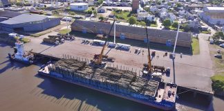Siguen creciendo las cifras de cargas movilizadas desde el puerto de Concepción del Uruguay